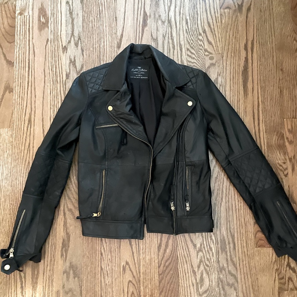 Zara Moto leather jacket.